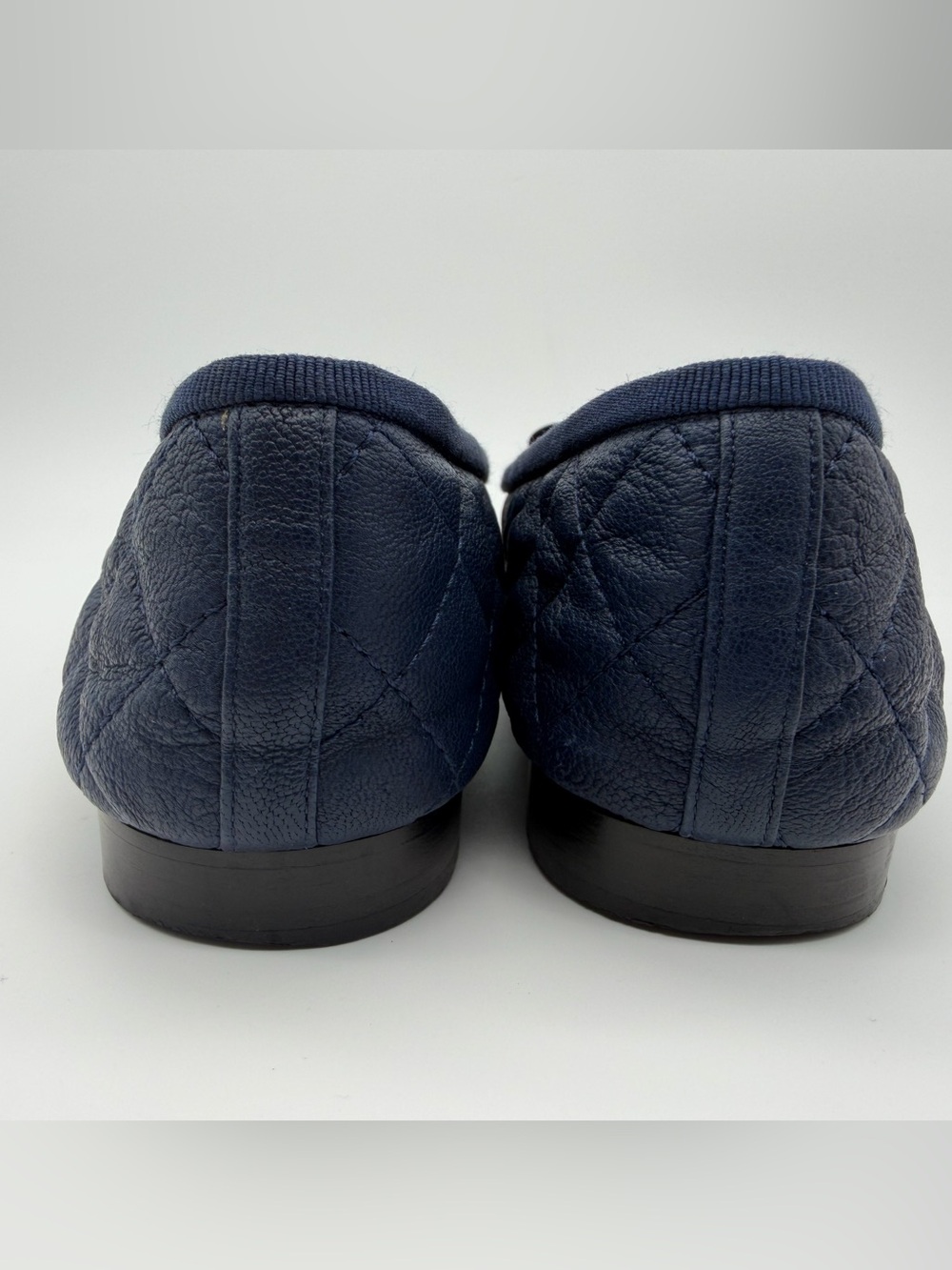 CHANEL Quilted Aged Calfskin Leather Flats - Picture 7 of 12